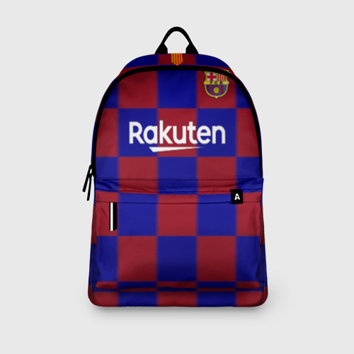 Рюкзак 3D с принтом Barcelona Messi, вид сбоку #3