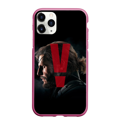 Чехол для iPhone 11 Pro Max матовый Metal gear solid 5, цвет малиновый