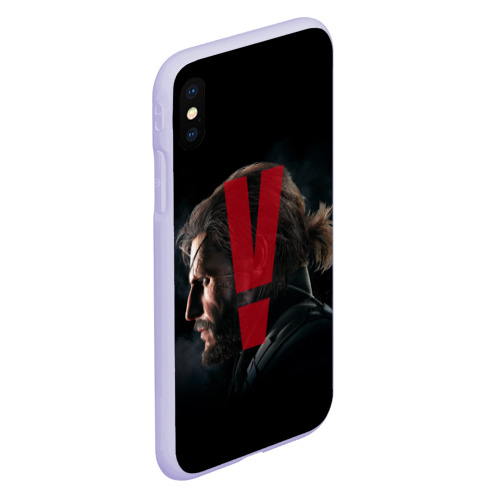 Чехол для iPhone XS Max матовый Metal gear solid 5, цвет светло-сиреневый - фото 3