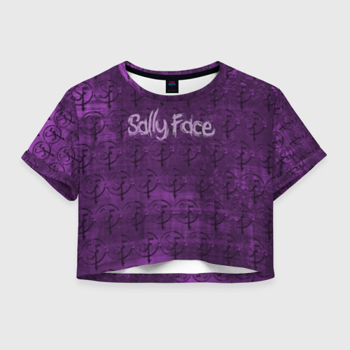 Женская футболка Crop-top 3D SALLY FACE., цвет 3D печать