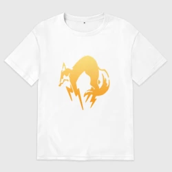 Женская футболка хлопок Oversize Metal gear solid FOX