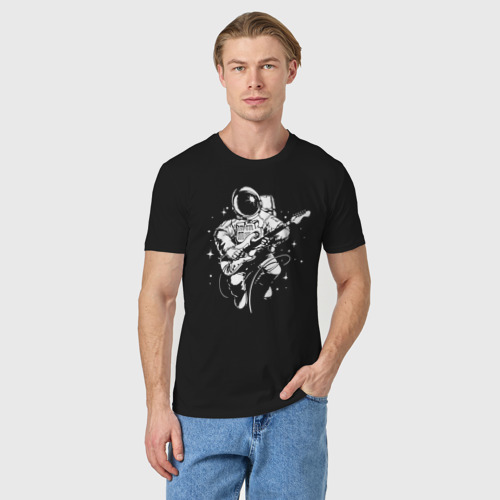 Мужская футболка хлопок Cosmorock, цвет черный - фото 3
