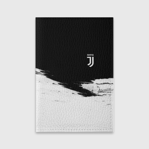 Обложка для паспорта матовая кожа JUVENTUS, цвет черный