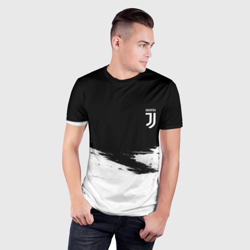 Мужская футболка 3D Slim JUVENTUS, цвет 3D печать - фото 3