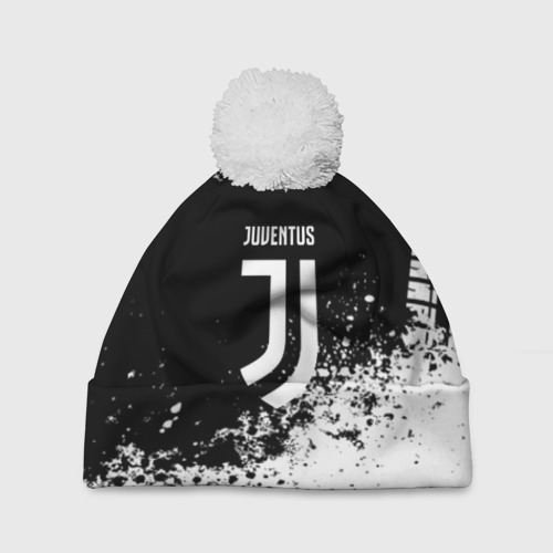 Шапка 3D c помпоном JUVENTUS, цвет 3D печать