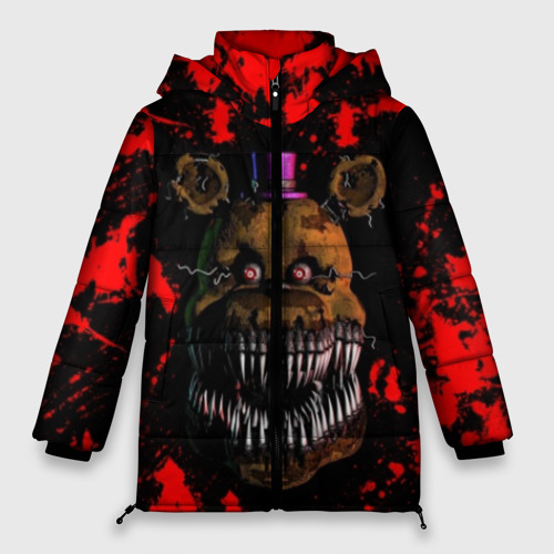 Женская зимняя куртка Oversize Five Nights At Freddy\'s, цвет черный