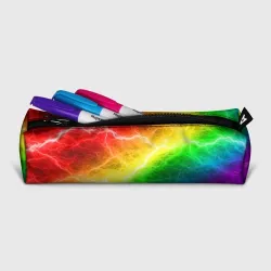 Пенал школьный 3D Rainbow thunder радужные молнии - фото 2