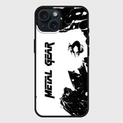 Чехол силиконовый для Apple iPhone 15 матовый Metal gear solid