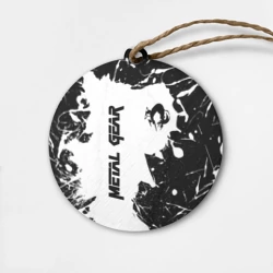 Деревянная игрушка круг Metal gear solid