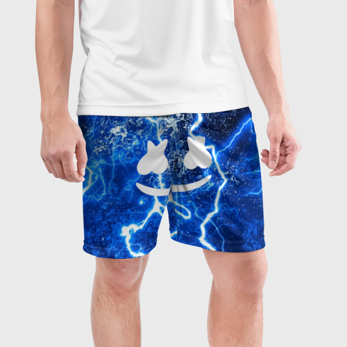 Мужские шорты спортивные Marshmello STORM, цвет 3D печать - фото 3