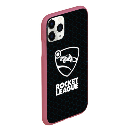 Чехол для iPhone 11 Pro Max матовый Rocket league, цвет малиновый - фото 3