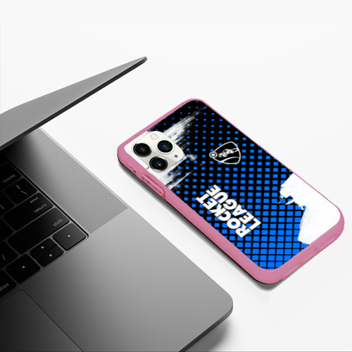 Чехол для iPhone 11 Pro Max матовый Rocket league, цвет малиновый - фото 5