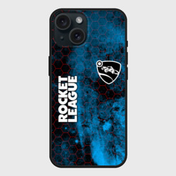 Чехол силиконовый для Apple iPhone 15 матовый Rocket league