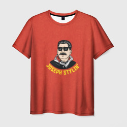 Мужская футболка 3D Иосиф Сталин