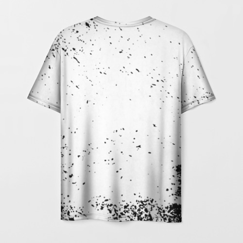 Мужская футболка 3D Черный логотип Хвост Феи на белом, цвет 3D печать - фото 2