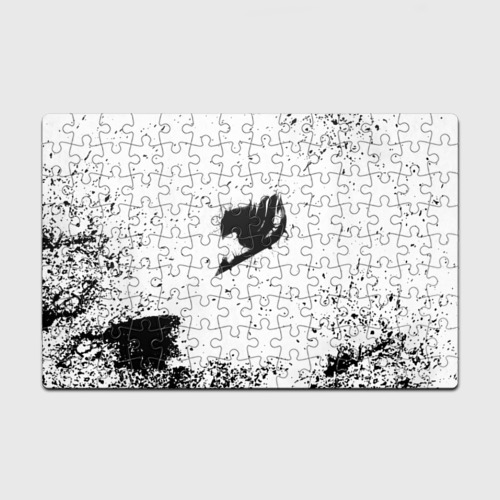 Головоломка Пазл магнитный 126 элементов Черный логотип Хвост Феи на белом
