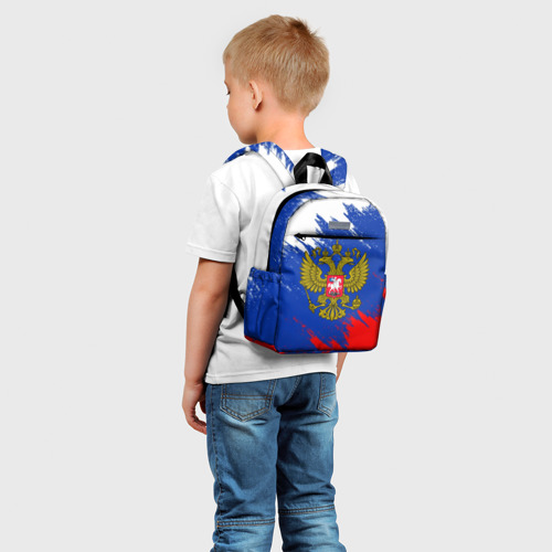 Детский рюкзак 3D с принтом Russia sport, фото на моделе #1