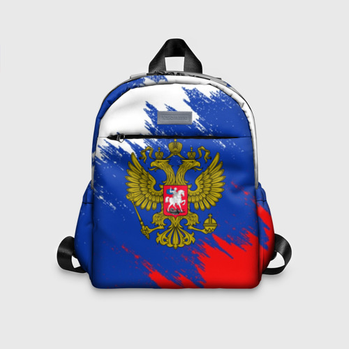 Детский рюкзак 3D с принтом Russia sport, вид спереди #2