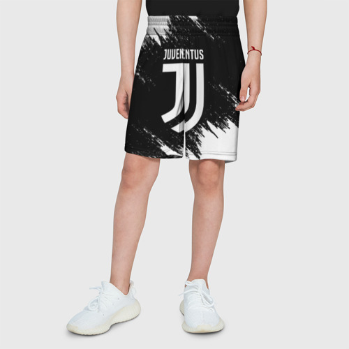Детские спортивные шорты 3D Juventus sport, цвет 3D печать - фото 4