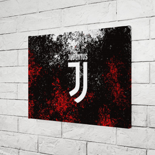 Холст прямоугольный Juventus sport, цвет 3D печать - фото 3