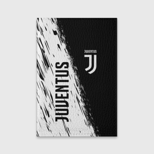 Обложка для паспорта матовая кожа Juventus sport, цвет черный