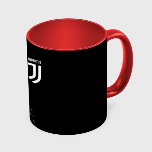 Кружка с полной запечаткой Juventus sport, цвет белый + красный - фото 3