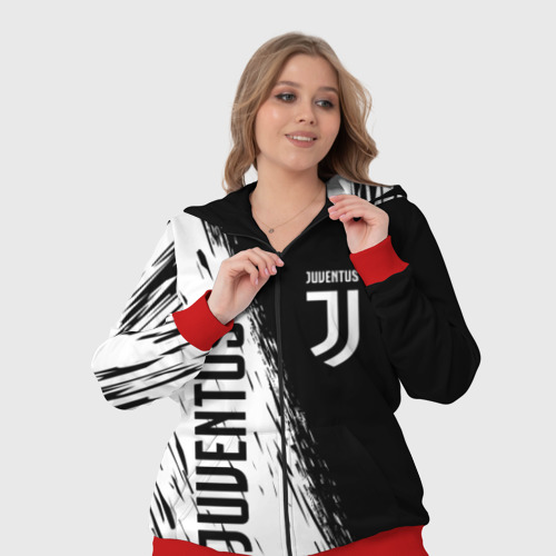 Женский костюм 3D Juventus sport, цвет красный - фото 7