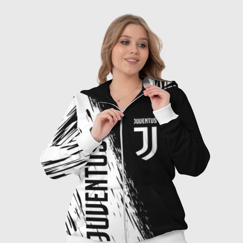 Женский костюм 3D Juventus sport, цвет белый - фото 7