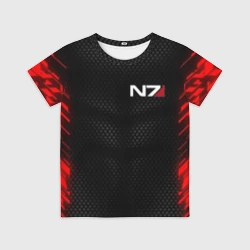 Детская футболка 3D Стальная броня N7