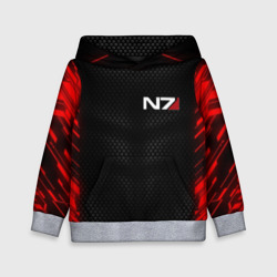 Детская толстовка 3D Стальная броня N7