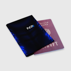 Обложка для паспорта матовая кожа Неоновая броня N7 - фото 2