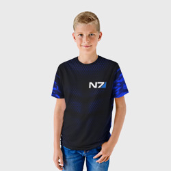 Детская футболка 3D Неоновая броня N7 - фото 2