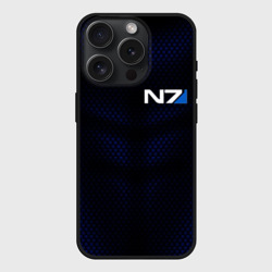 Чехол силиконовый для Apple iPhone 15 Pro матовый Неоновая броня N7