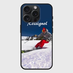 Чехол силиконовый для Apple iPhone 15 Pro Мax матовый Rossignol