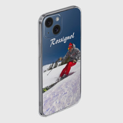 Чехол для iPhone 15 силиконовый с защитой камеры Rossignol - фото 2