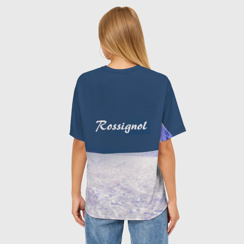 Женская футболка oversize 3D Rossignol, цвет 3D печать - фото 4