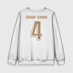Свитшот с принтом Ramos home 19-20 для мужчины, вид сзади №1. Цвет основы: белый
