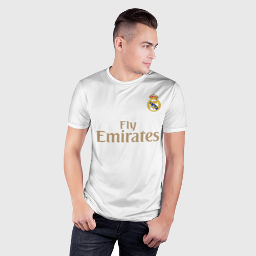Мужская футболка 3D Slim Modric home 19-20, цвет 3D печать - фото 3