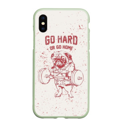 Чехол для iPhone XS Max матовый GO hard