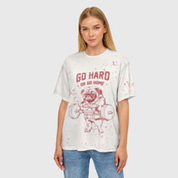 Женская футболка oversize 3D GO hard - фото 2