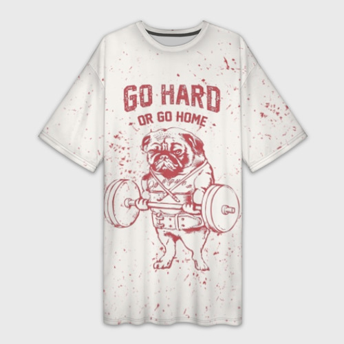 Not so hard. Мужская футболка 3d go hard xs.