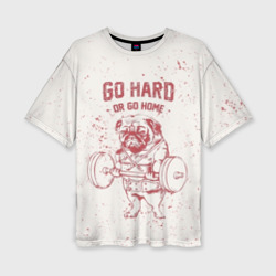 Женская футболка oversize 3D GO hard