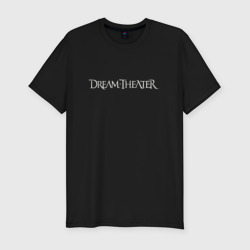 Мужская футболка хлопок Slim Dream Theater logo