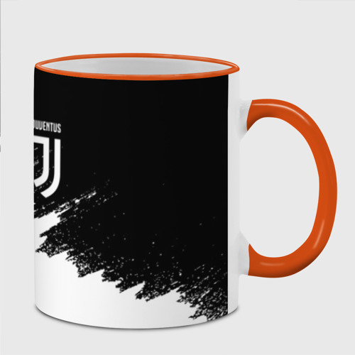 Кружка с полной запечаткой Juventus Ювентус, цвет Кант оранжевый