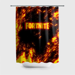 Штора 3D для ванной Fortnite fire storm