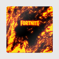 Магнит виниловый Квадрат Fortnite fire storm