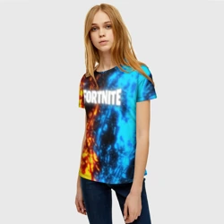 Женская футболка 3D Fortnite battle storm - фото 2