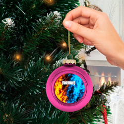 Ёлочный шар стеклянный/пластиковый Fortnite battle storm - фото 2