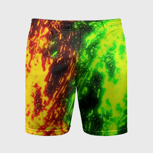 Мужские шорты спортивные Toxic flame, цвет 3D печать