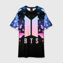 Детское платье 3D BTS butterflies